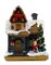 Festive Cottage with Santa Claus. Christmas Village Wizardi F07-N1-11-601